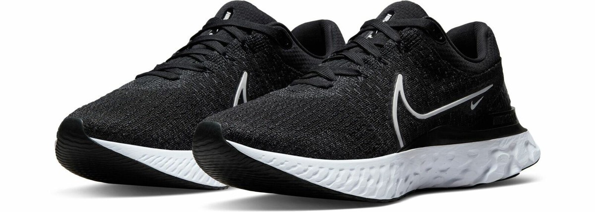 Nike Men's React Infinity Run Flyknit 3 Black/White Running