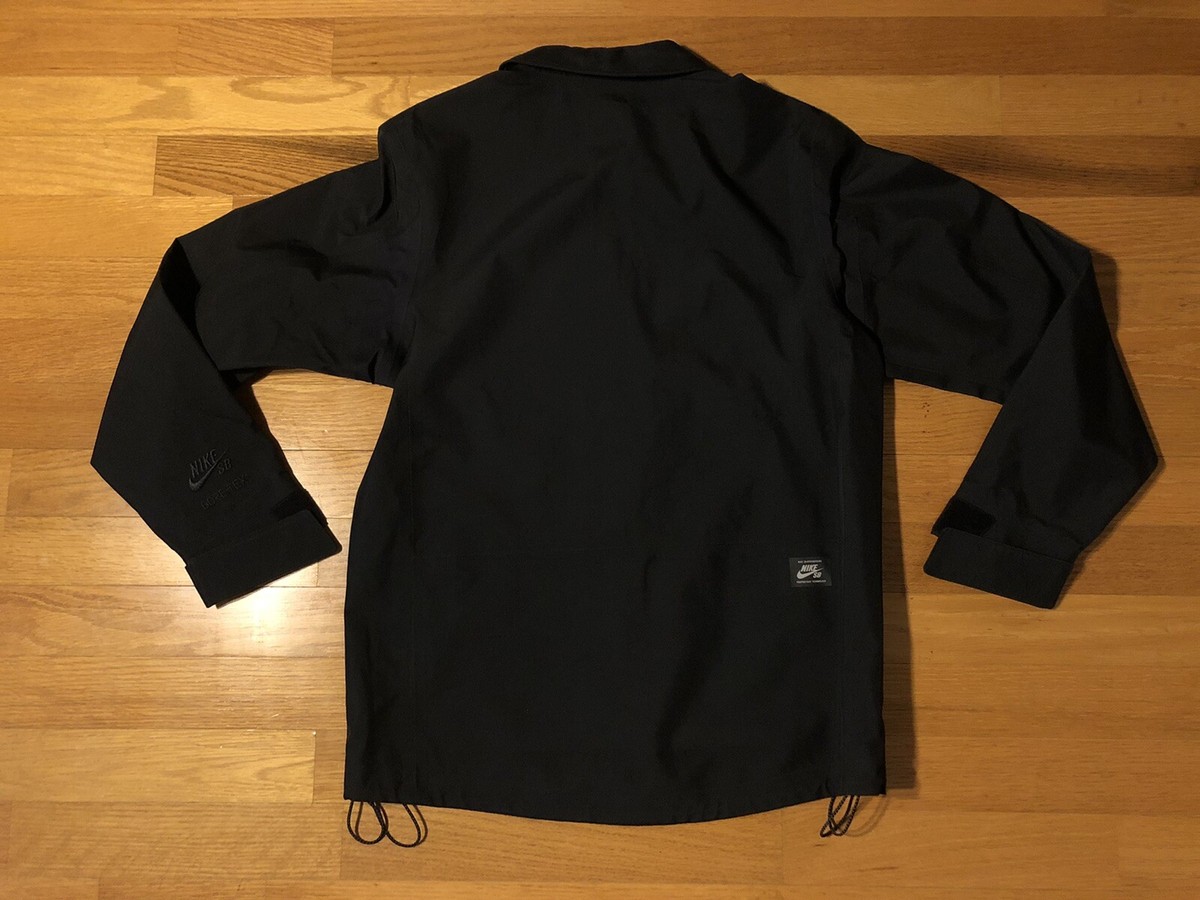New S Nike SB Gore-Tex Black Jacket Skateboard Waterproof 3M New S Nike SB Gore-Tex Black Jacket Skateboard Waterproof 3M