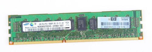 HP 4GB 1Rx4 PC3-10600R DDR3 Registered RAM Modul REG ECC 595096-001 591750-171