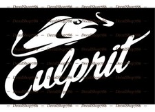 Culprit Lures - Fishing / Outdoors Sports - Vinyl Die-Cut Peel N' Stick Decal