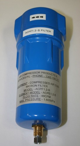 48cfm compressed air oil removal filter for spray painters after their dryer - Picture 10 of 12