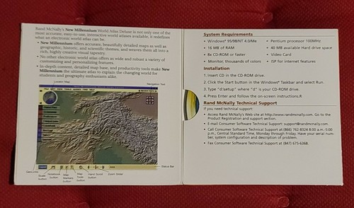 Rand McNally New Millennium World Atlas Deluxe CD-ROM, 1998 - Picture 2 of 3