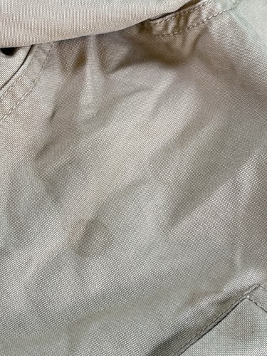 Vtg LL Bean Jacket Women's XL Tan Beige Quilted Liner Barn Chore Coat - Picture 6 of 13