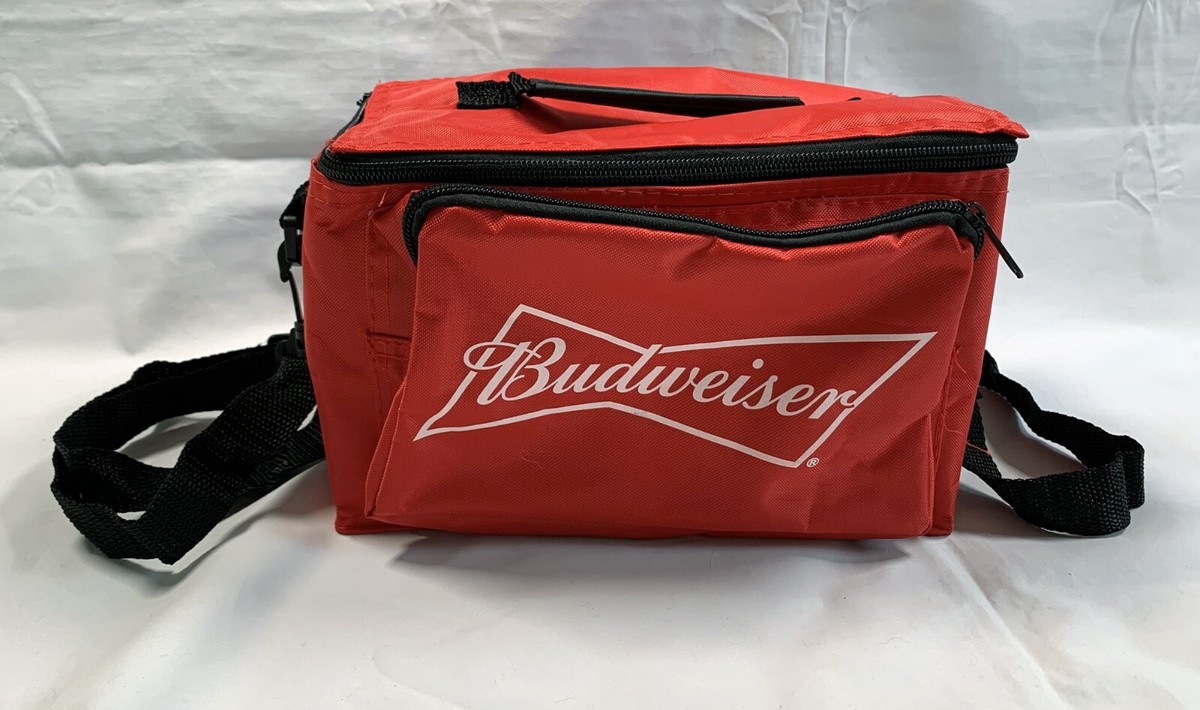 Budweiser Beer 6 Pack Lunch Insulated Cooler Collapsible Beach