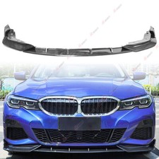 Für BMW 3 Series G20 G28 2019-2020 Front Spoiler Lippe Splitter  Carbon Optik