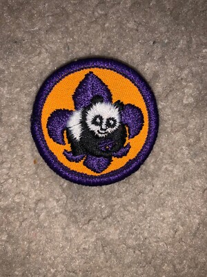Boy Scout BSA World Conservation Award Panda Bear Cub Gold Silver