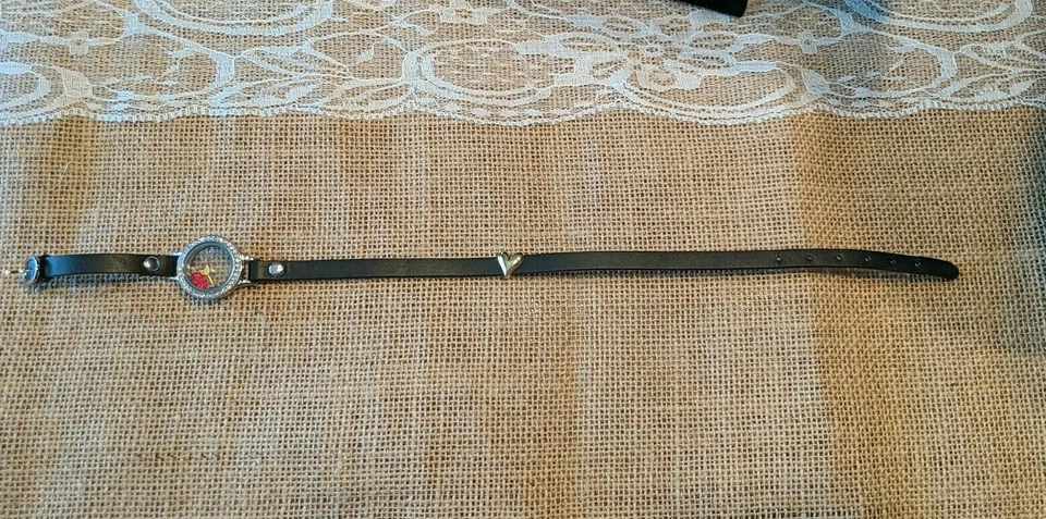 Origami Owl Medium Locket Wrap Bracelet (6"-7 1/4") With Heart Slider - Image 3 of 4