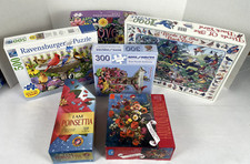 Lot of 6 Jigsaw Puzzles 300-1000pc Birds Flowers Ravensburger Ceaco