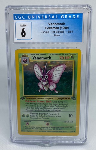 Venomoth (1st Edition) graded CGC 6 for sale on eBay