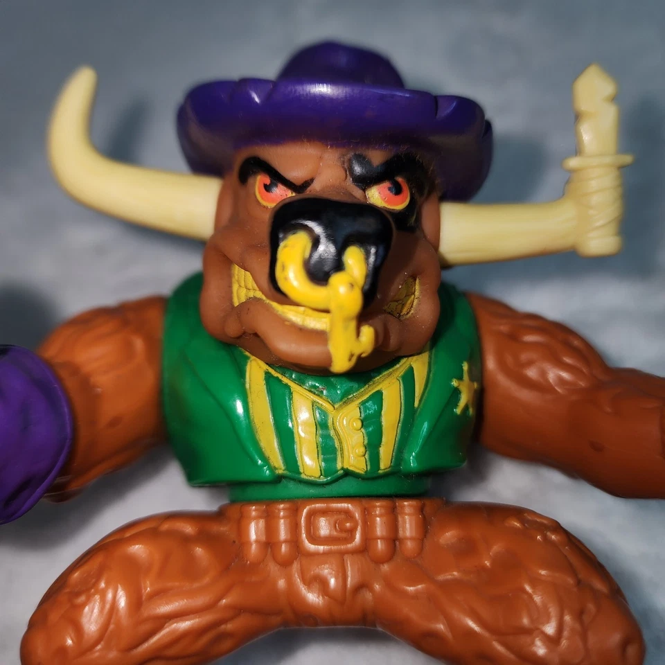 Sheriff Terrorbull Vintage 1991 Hasbro Wild West Cowboys of Moo 4" Action Figure - Изображение 2 из 4