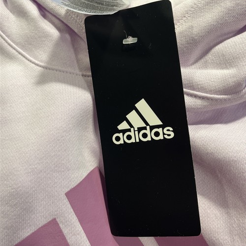 adidas 2 Piece Set Girls 5 Light Purple Hoodie Jogger Pant 3 Stripe Trefoil Logo - Picture 6 of 11