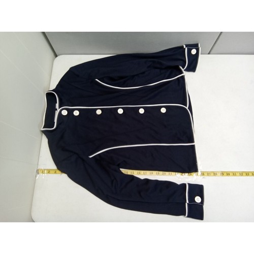 Draper'S And Damon'S Womens Navy/White Button Up Jacket (Size Large) Nwt - Picture 12 of 16