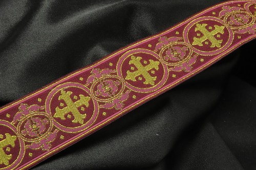 Borde litúrgico religioso Excelsis cinta jacquard 38 mm o 63 mm - Imagen 8 de 27