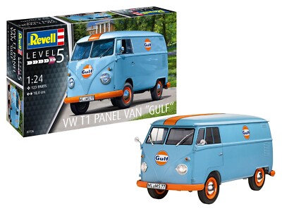 Revell 07726 VW T1 Panel Van ''Gulf'' Lieferwagen 1:24 Bausatz Neu + OVP