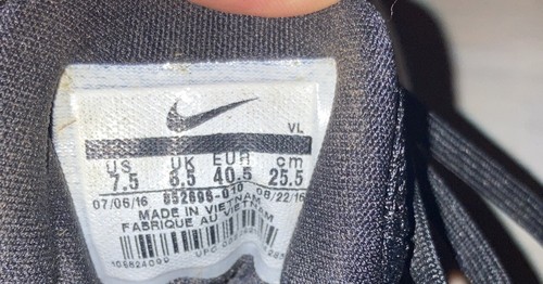 Nike Lunar Vapor Ultrafly Pro 852696-010 Mens 7 1/2 Black Metal Baseball Cleats - Picture 7 of 7