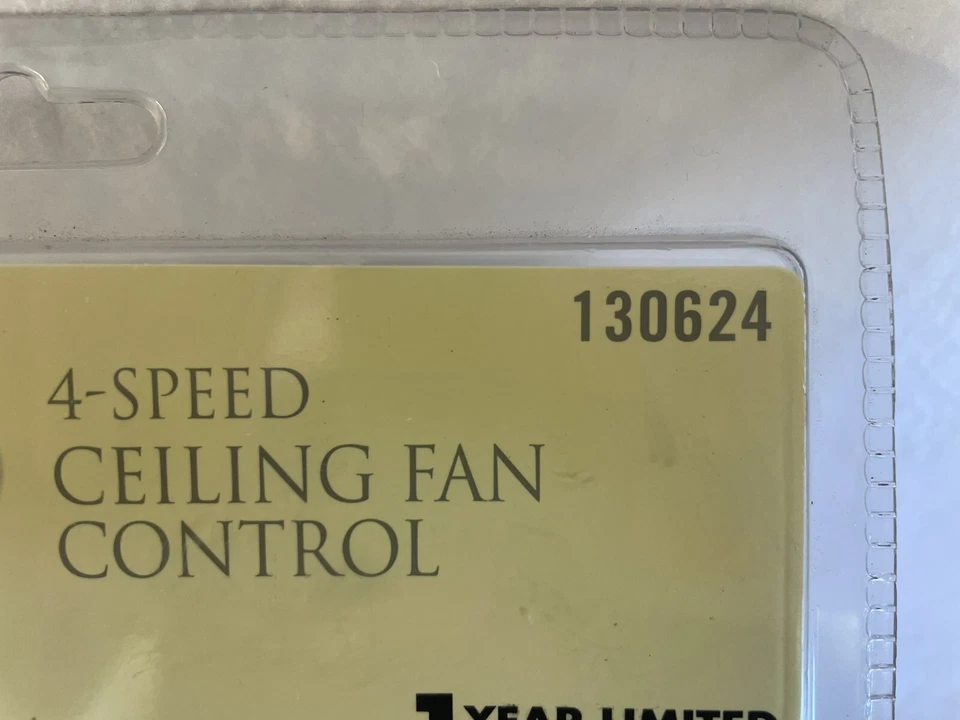 NUEVO en paquete original Harbor Breeze control de ventilador de techo de 4 velocidades 130624  Foto 3 de 4