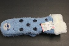 1 Pairs Woman's Lurex Critter Slipper Sock S/M 6-7.5 Cat Warm None Skids soft