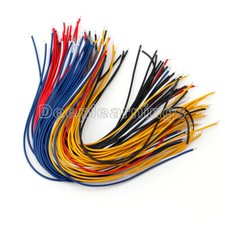 100PCS 20CM Color Flexible Two Ends Tin-plated Breadboard Jumper Cable Wires