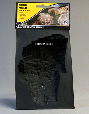 WOODLAND SCENICS ROCK MOLD ROCK MASS HO N O ALL GAUGE train scenery WDS1240 NEW
