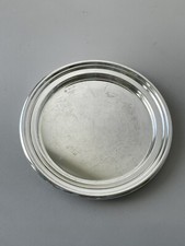 RENZO Cassetti versilberter Schalenteller Platte 1950s