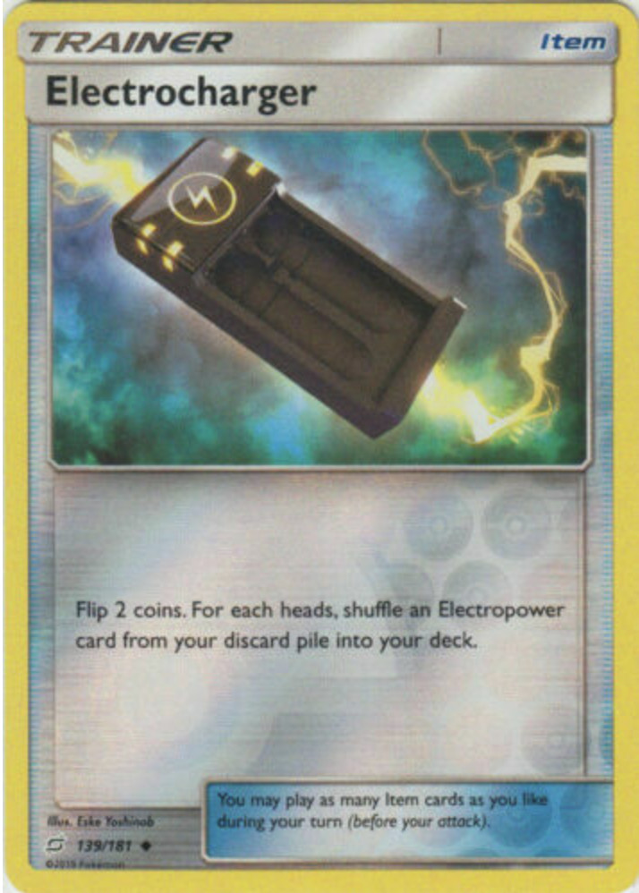 Pokemon - SM9 - Team Up - Electrocharger - 139/181- Reverse Holo - NM/M - NEW