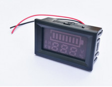 12V LED ACID Lead Battery Capacity Indicator Voltmeter Meter Tester with Alarm