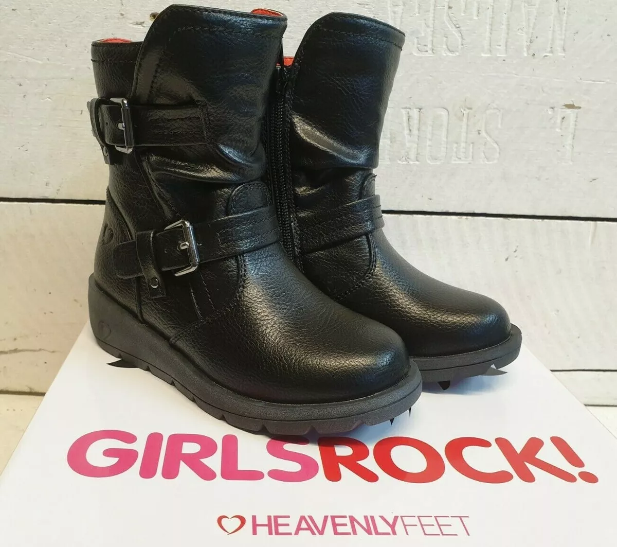 Heavenly feet ankle boots black cheap