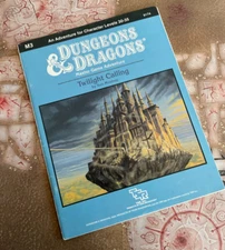TSR Dungeons & Dragons D&D rpg M3 TWILIGHT CALLING Master Game Adventure PB