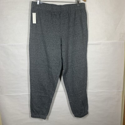 $59 Calvin Klein Women Grey Sweatpants Large Logo Jogger