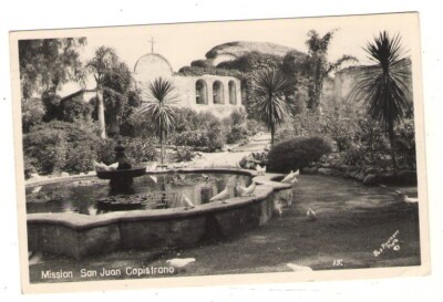 postcard Mission San Juan Capistrano California CA