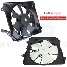 Radiator Condenser Cooling Fan Assembly For 2006-2011 Honda Civic 1.8L 600980