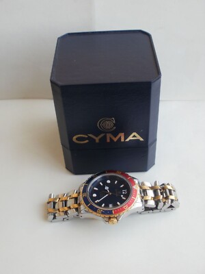 Cyma Navy Star professional diver men's big 40 mm. ETA swiss