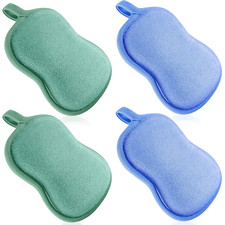4 Pieces Baby Bath Sponge Cotton Baby Sponge Soft and Absorbent Loofah for Kids