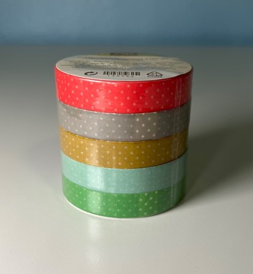 Stampin Up 2015-2017 In Color Designer Washi Tape 5 rolls, 3/8'' x 25 yards