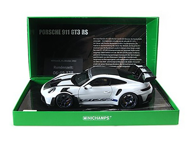 toy shop様202503 Minichamps 2023 Porsche 911 992 GT3 RS Acid w/ Black Wheels