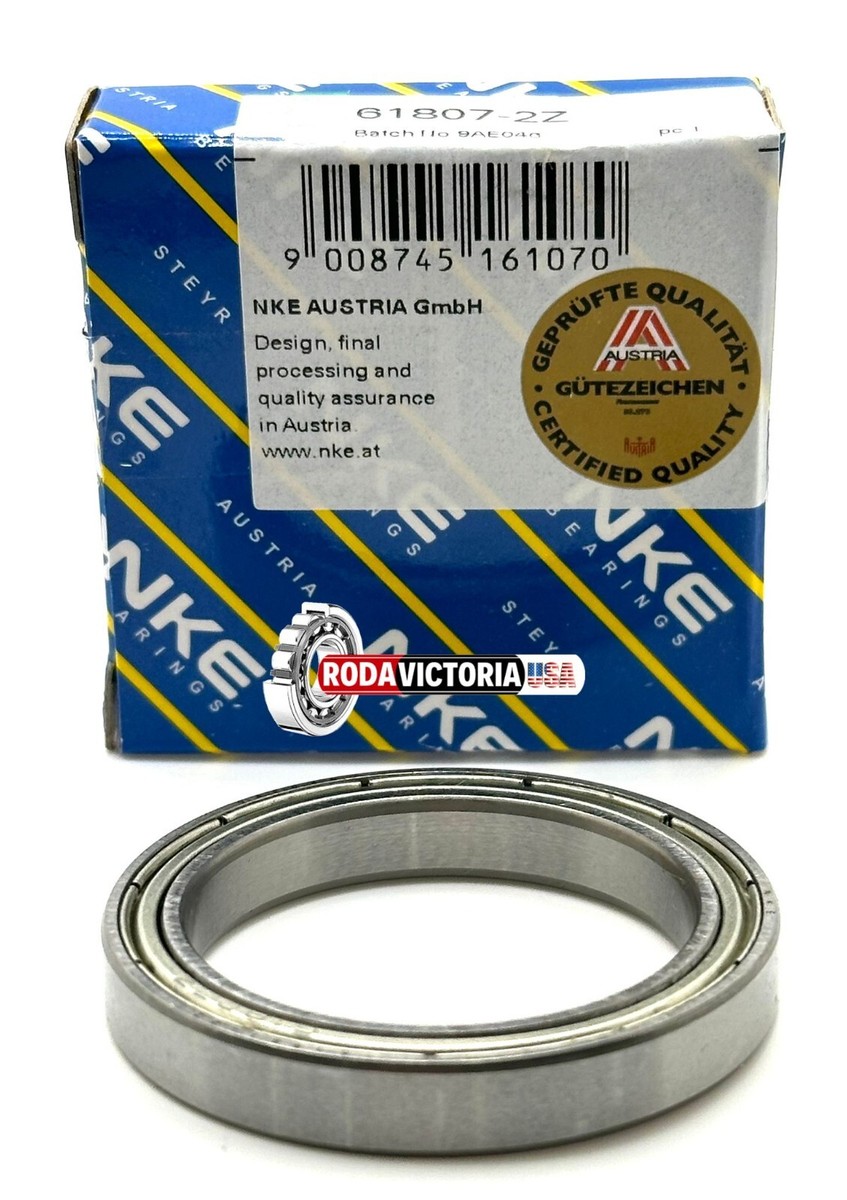 NKE 61807 ZZ C3 DEEP GROOVE BALL BEARING, METAL SHIELDED 35x47x7mm