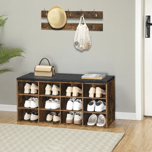 Banco de zapatos HOOBRO estante para zapatos con asiento estante para zapatos - Imagen 54 de 58