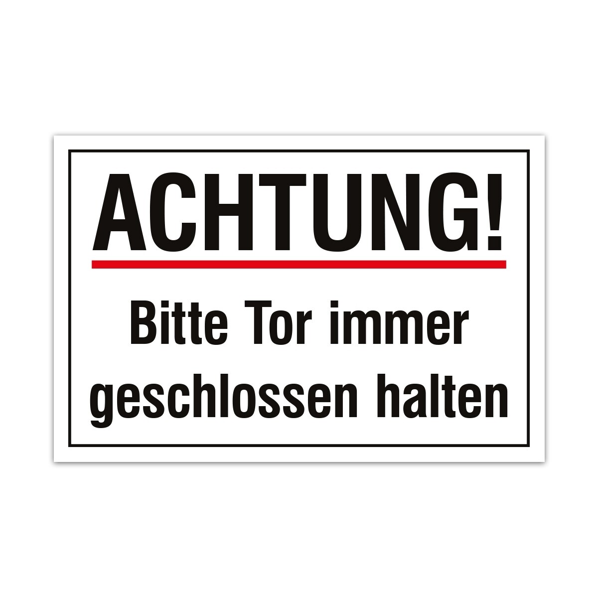 Verboten-Schild Aus Aluminium – Wetterfest Für Garten, Tor & Wand (20x30 Cm)