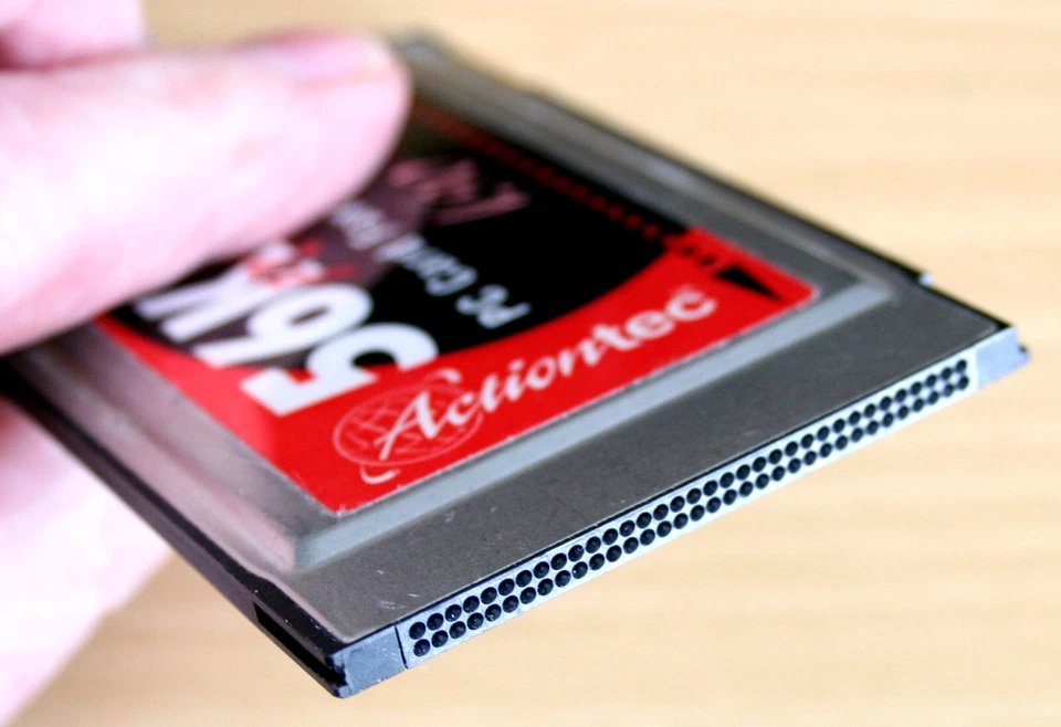 PC Card Fax Modem 56K PCMCIA V.90 DataLink CardBus FM560LK Laptop ActionTec - Image 3 of 4