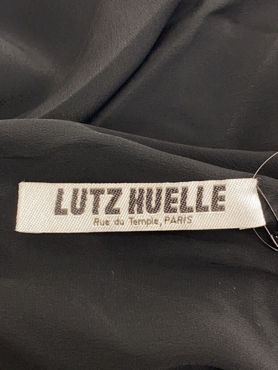 Black Short Sleeve Blouse by LUTZ HUELLE, Size 38, Other