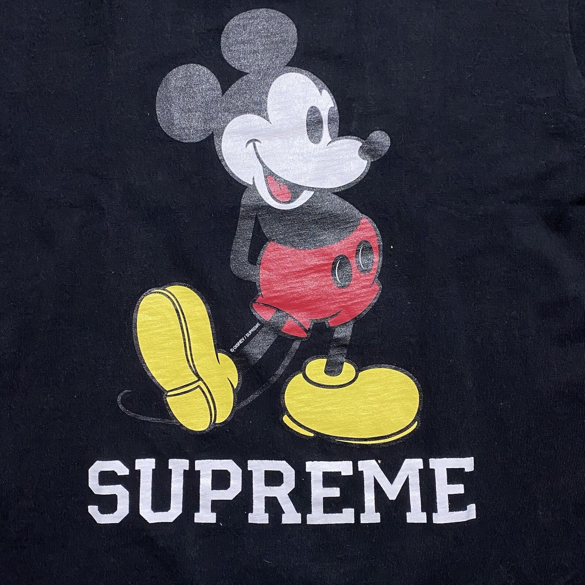 Supreme Mickey Mouse Tシャツ M Disney 2009 Black Supreme Disney Mickey Mouse Knit Medium Tee | eBay