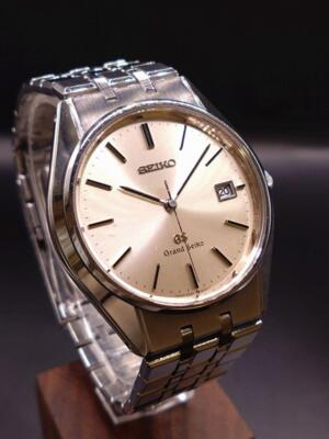 Grand Seiko グランドセイコー 9587-8000 動作中 Seiko Grand Seiko 9587-8000 Date Vintage 1988 Stainless Steel