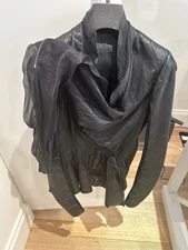 rick owens leather jacket