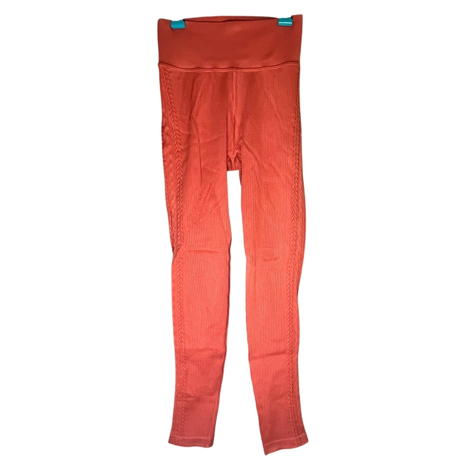 Aerie Orange Textured Offline Leggings Size Small