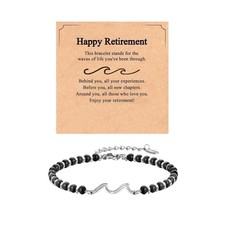 Retirement Gifts for Woman Coworker Leaving Gifts for Women Wave Bracelet for Re