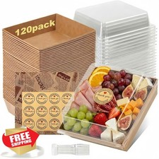 Small Charcuterie Boxes, 120pc 5 Brown Paper ...