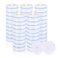 50 Count Disposable Toilet Wand Refills for Toilet Wand, 5X Cleaning Power Sc...