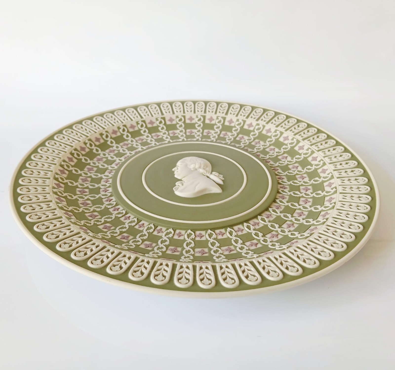 Wedgwood TriColour Jasperware Trophy Plate 250th Anniversary Josiah Wedgwood