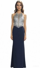 In Stock 8-12 Brand New Luxury Long Prom Dress Pageant Gown