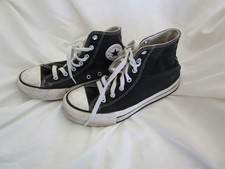 CONVERSE All Star Chuck Taylor High Top Canvas Women  s Black Size 6 UK 4